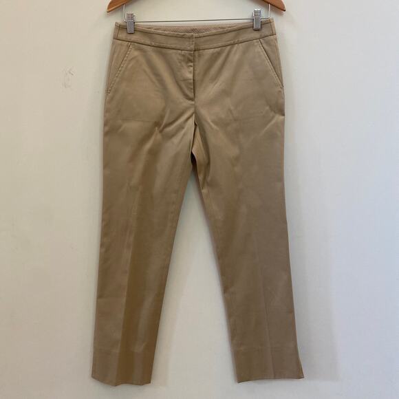 Tory Burch Pants - Tory Burch Trouser Pants Tessa Khaki Tan Relaxed Preppy Dress Work Size 4